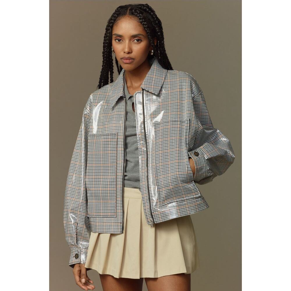 Baum und Pferdgarten NWT Bathilde Jacket in Grey Wallstreet Check Size 38